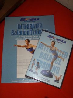 Bosu Balance Trainer Integrated Balance Training Book and DVD New