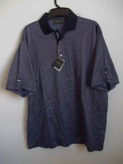 BOBBY JONES COLLECTION sz L Short Sleeve 100% Cotton Golf Polo Shirt 