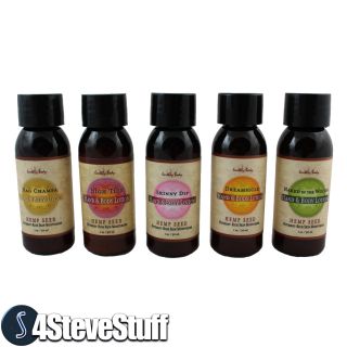 Earthly Body Hemp Seed Oil Hand and Body Lotion Sampler Travel Pack 5 