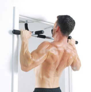 New Iron Gym Total Upper Body Workout Bar Pull Up Chin