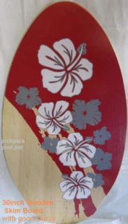 35 Skimboard Red Flower Skim Board Bodyboard Surfboard