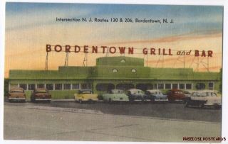 Linen Bordentown NJ Grill Bar Diner w 1950s Cars