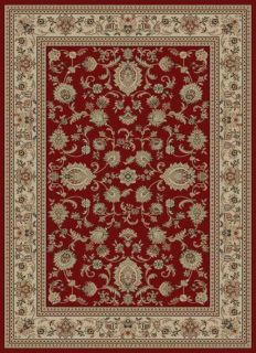 RED IVORY PERSIAN BORDER 9x12 AREA RUG ORIENTAL CARPET   ACTUAL 8 9x 