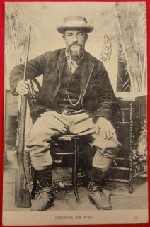 BOER War Postcard General Christian de Wet Pretoria 1902