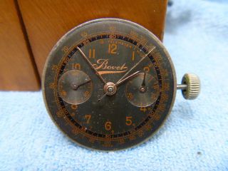 Vintage Bovet Chronograph Manual Movement Only No Case