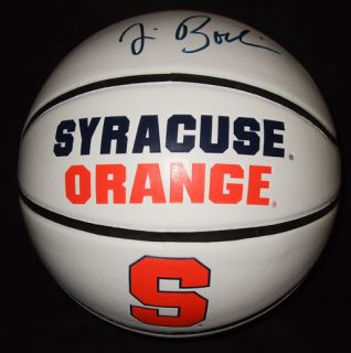 Jim Boeheim Signed Syracuse Orangemen Logo Basketball Proof 