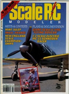 SCALE R C MODELER October 1988 Boeing 314 4 engine Flying Boat