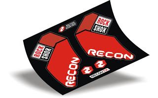 Vinyl Suspension Stickers Fox RockShox RST Marzocchi