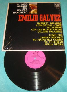 Emilio Galvez El Indio Grande Del Bolero Ranchero LP