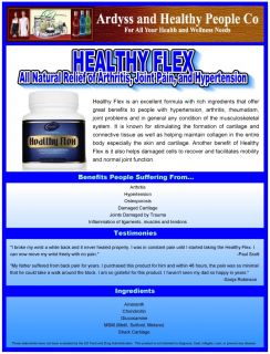   Flex Arthritis Joint Back Pain Hypertension Glucosamine Healthy People