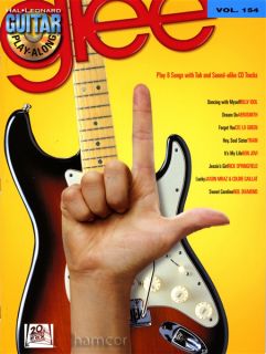 Glee Guitar Play Along TAB Book & CD Bon Jovi Cee Lo Green Train 