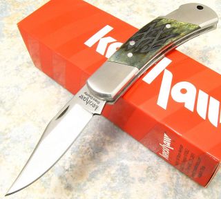 Kershaw Jig Bone Handle Folding Blade Lockback Small Pocket Knife 