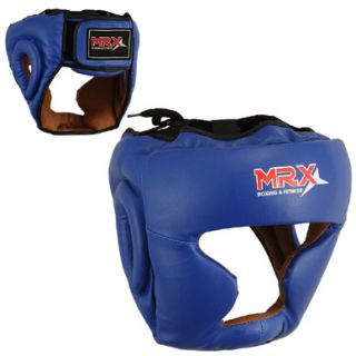 Boxing Head Guard Kick Boxing Protection Headgear Blue