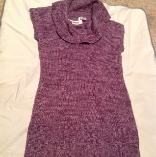 Bongo Juniors Large L Cowl Neck Sweater Purple Lavendar