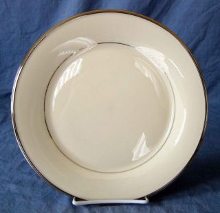   Pattern Dinner Plate Fine Bone Creamy White Platinum Trim