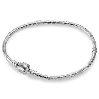 New 925 Solid Sterling Silver European Charm Bead Bracelet