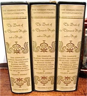 ARABIAN NIGHTS THE BOOK OF A THOUSAND NIGHTS AND A NIGHT 6 volumes,3 
