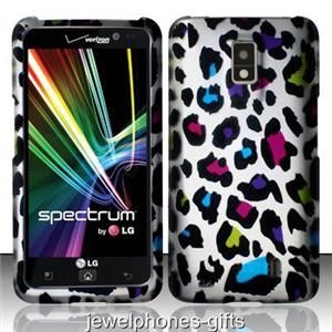 For LG Spectrum Revolution 2 VS920 Verizon Colorful Leopard Phone Case 