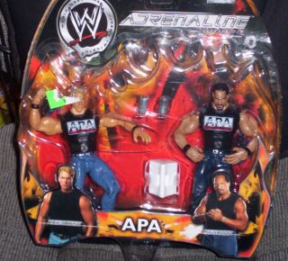 WWF WWE Adrenaline 6 APA JBL Bradshaw Faarooq Figure