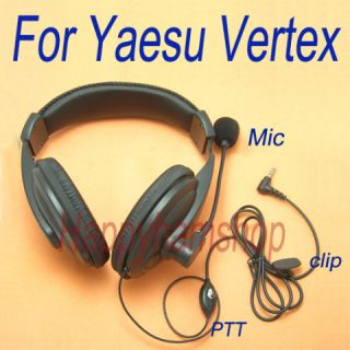 Boom Mic PTT Headset for Yaesu VX1R VX2R VX3R VX5R FT50