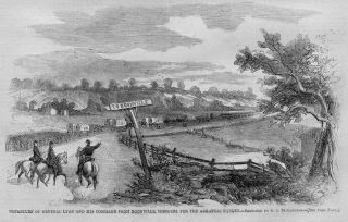Boonville Missouri Civil War Army Wagon Train Horses