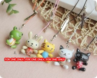 One Wooden Animal Bookmark Toy Kid Party Favor Supply Bag Cat Frog 