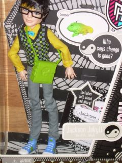 NIB Mattel MONSTER HIGH Boy Doll JACKSON JEKYLL w/ Pet Chameleon 