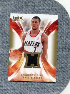 2008 09 Game Used Jersey Card Brandon Roy Blazers