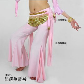 New Belly Dance Tribal Trousers Pants Dark Pink Colours