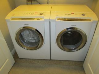 BOSCH Nexxt Plus Series 500 White Washer and Dryer Matched Set