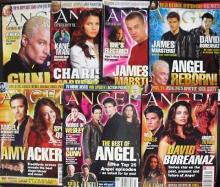 Lot of 7 ANGEL Magazines ALL MINT DAVID BOREANAZ