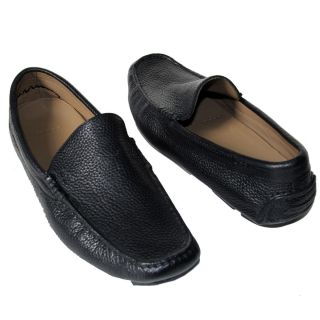 HUGO BOSS Black Drivers Loafers Dress Shoes 7 40 Mens Casual Moccasins 
