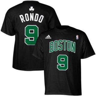 Boston Celtics Rajon Rondo Blk Jersey T Shirt Sz XL