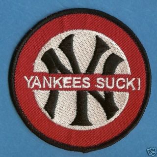 Boston Red Sox MLB Yankees Suck Iron on Patch Crest