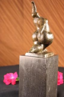 Classic After Botero Abstract Art Female Bronze Sculpture Woman Statue 