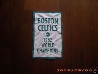 Celtics 1962 NBA Champions Boston Garden Banner Pennant