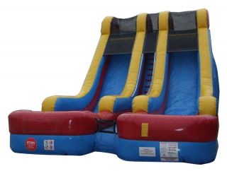 New 18 Inflatable Water Slides Double Slide Bouncer Jumper Playbed 