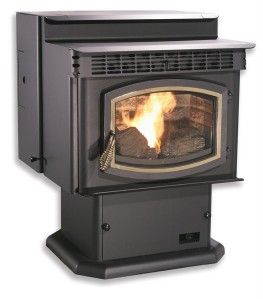 New Breckwell P24FS Pellet Stove Fireplace Heater