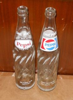 Pepsi Cola 16oz Bottles Pepsi Red Logo Bottle Pepsi Cola Bottle 