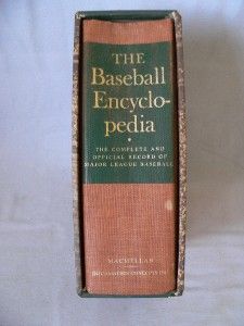 vintage the baseball encyclopedia 1969