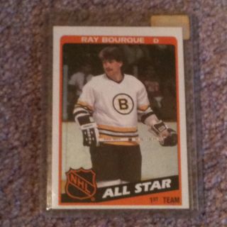 1984 85 topps Ray Bourque Card Boston Bruins