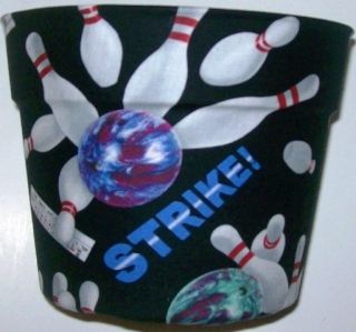 Bowling Balls Pins Gift Basket Party Supplies Container