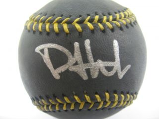 Phil Hughes New York Yankees Single Signed Black Baseball AUTO STEINER 
