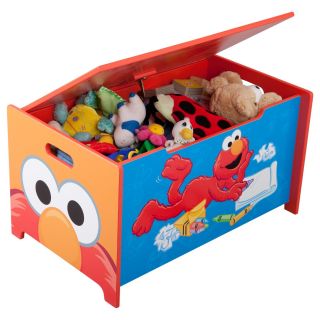 Sesame Street Kids Childrends Toy Box Bins Storage Organizer