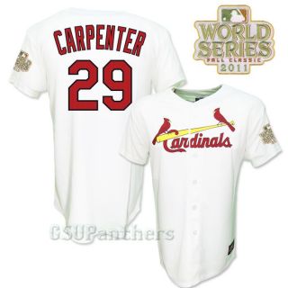 Chris Carpenter 2011 St Louis Cardinals World Series Home Jersey Youth 