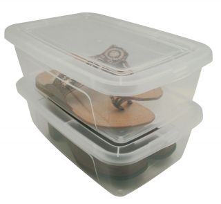   Boxes Shoe Organizers Plastic Storage Containers Bins MCB 34