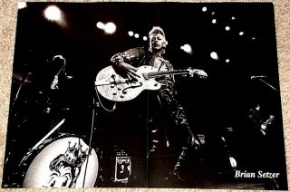 BRIAN SETZER w. GRETSCH & STRAY CATS LIVE POSTER IMPORT