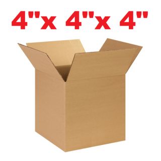 75 4x4x4 Cardboard Packing Mailing Moving Shipping Boxes Corrugated 