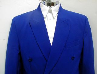 New Men Royal Blue Double Breasted Dress Suit All Sizes