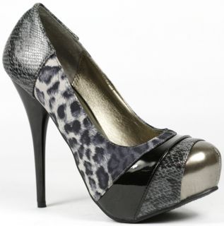 Leopard High Stiletto Heel Platform Pump Shoes Lady Luxe